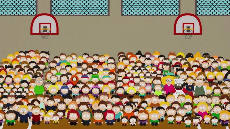 We are South Park, green and white!