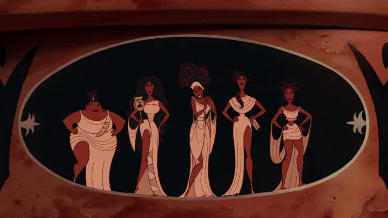 We are the Musesgoddesses of the arts and proclaimers of heroesHeroes like HerculesHoney you mean Hunk ulesI'd like to make some sweet music with himOur story actually beginslong before Hercules many