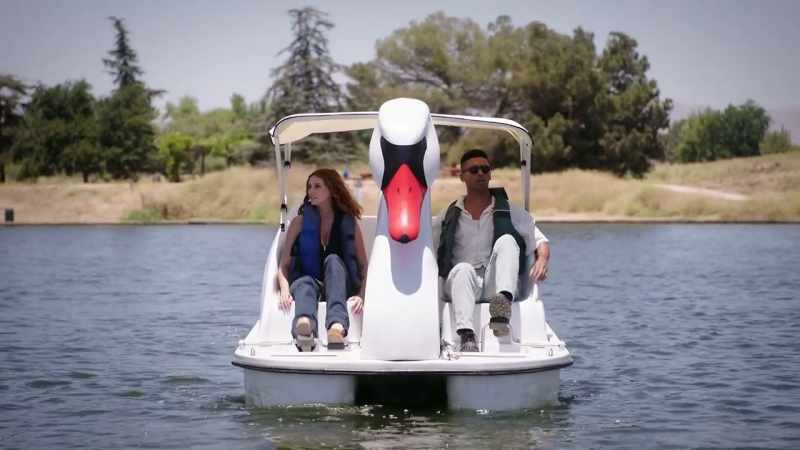 We are together at a lake