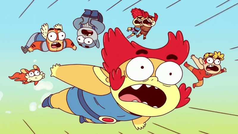 We beat the ThunderCats. -[all cheering]