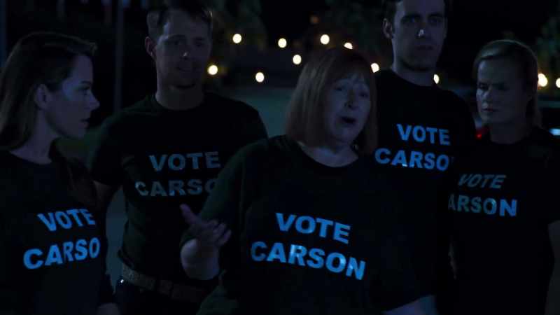 We were canvassing earlier, but no one was home