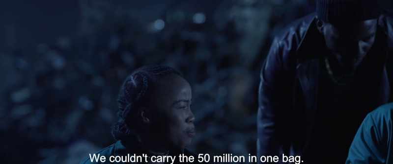 We couldn't carry the 50 million in one bag