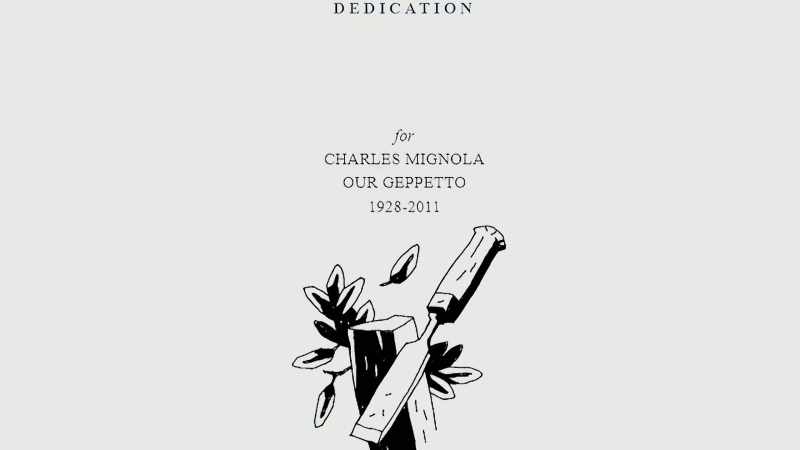 We dedicated it to our dad, who was a woodworker