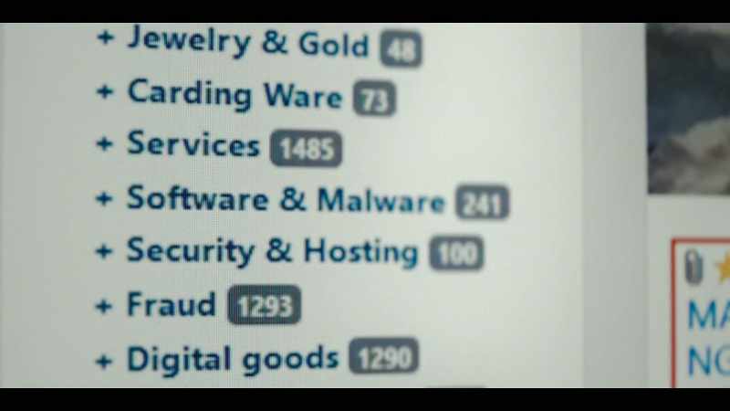 We determined that, for example, Wall Street Market was hosted there