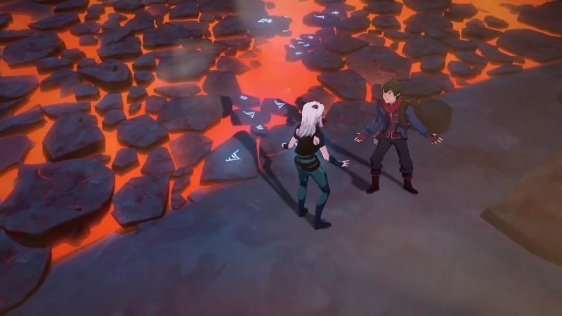 We did it! We made it across! -[Rayla] Whoo! Yeah!