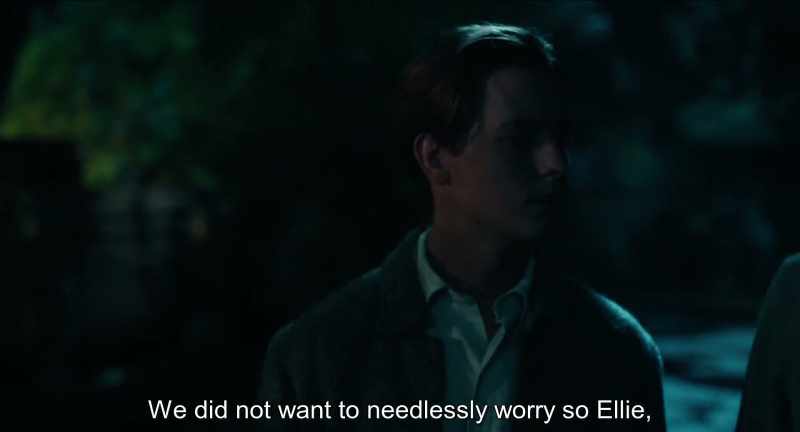 We did not want to worry Ellie unnecessarily