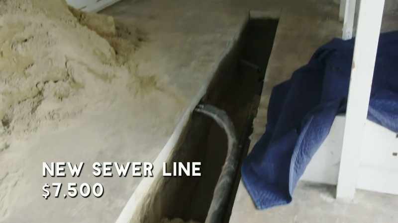 We ended up just adding a new sewer line