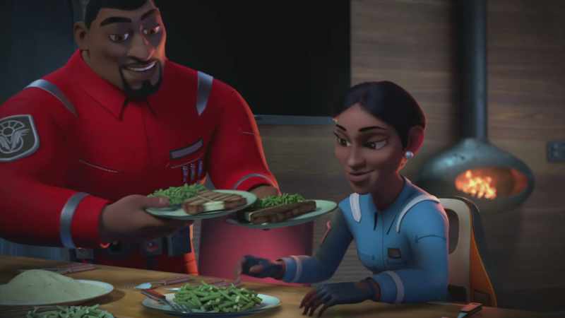 We figured with your moms working late, you could use a home‐cooked meal