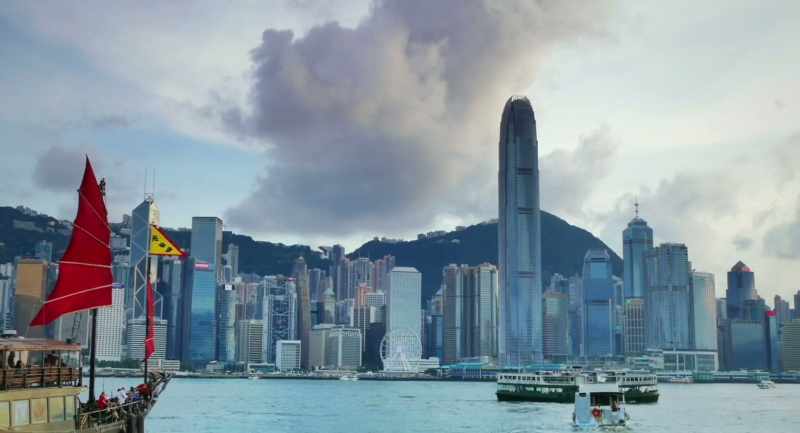 We flew from Bali to Hong Kong that day
