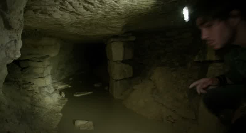 We go through here