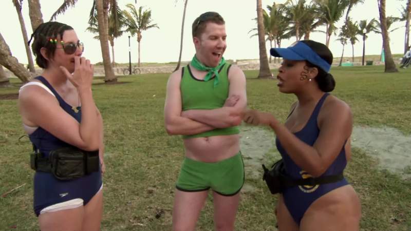 We got a call about lewd behavior on the boardwalk