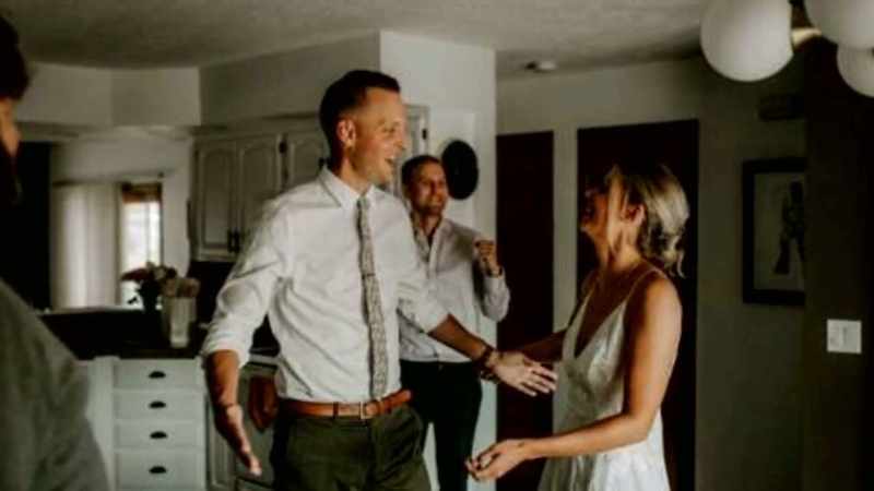 We got engaged in this house, we got married in this house