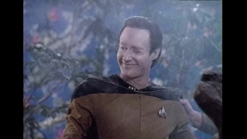 We got him to sickbay so Dr Crusher could examine him