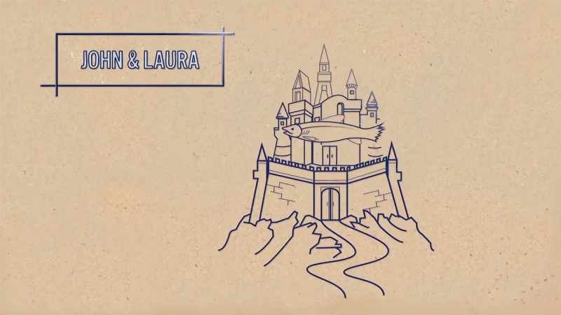 We got, like, a landmark going on that is a sandcastle