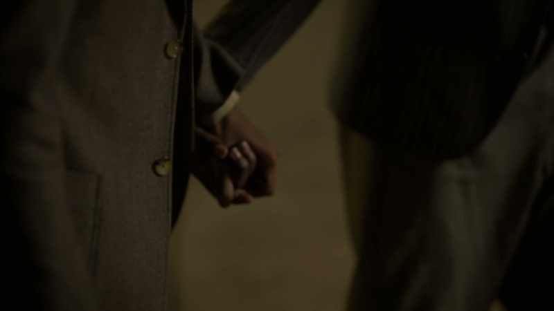 We got so scared, grabbed hands