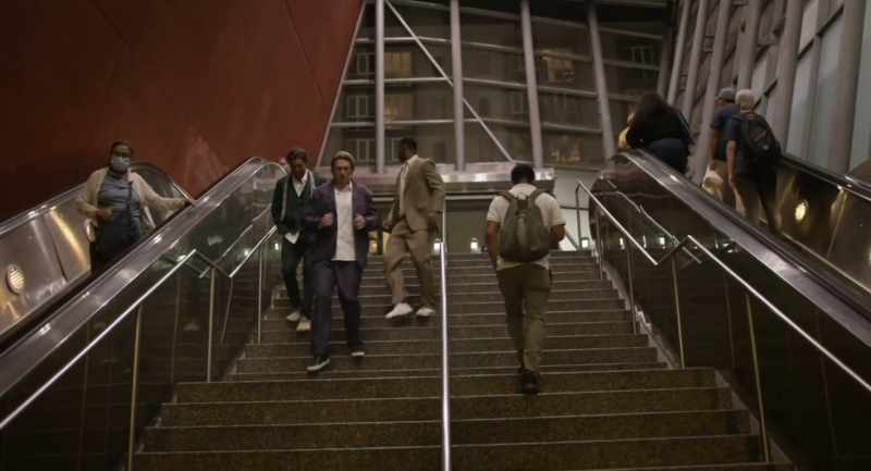 We were guided to the subway