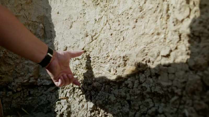 We have a-- a thin archaeological layer