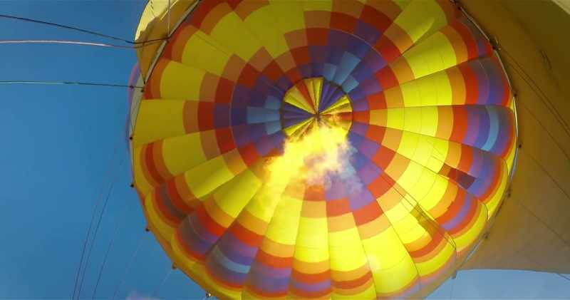 We have a modern basket, a modern balloon, and it's still very dangerous