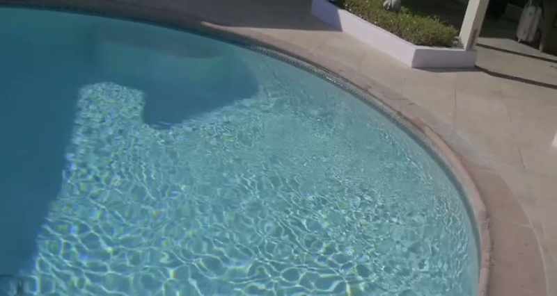 We have a pool, ladies. - As warm as he is, man