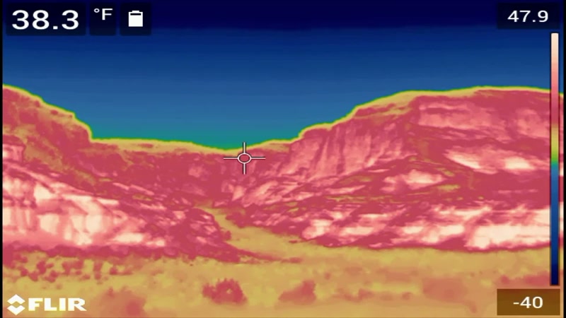 We have our FLIR camera here for thermal readings