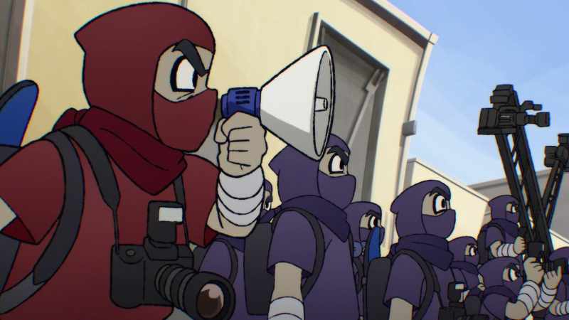 We have you surrounded, actor scum! Show yourself!