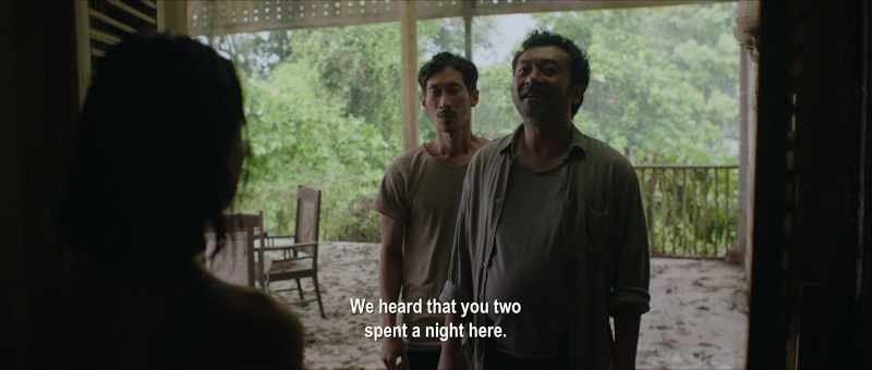 We heard that you and your friend spent a night here