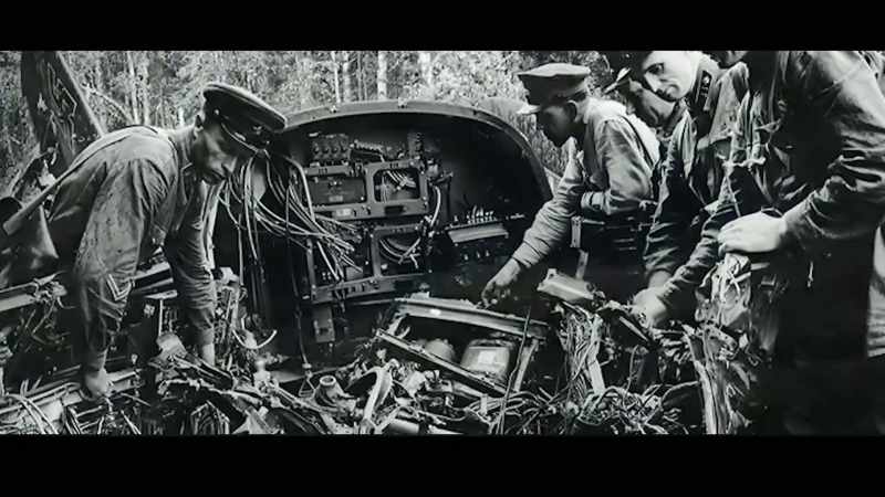 We helped him pull the Soviet bomber out of the jungle