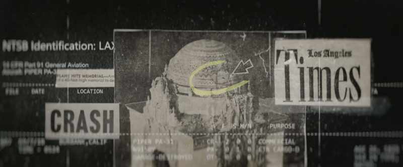 We impacted right below the cockpit