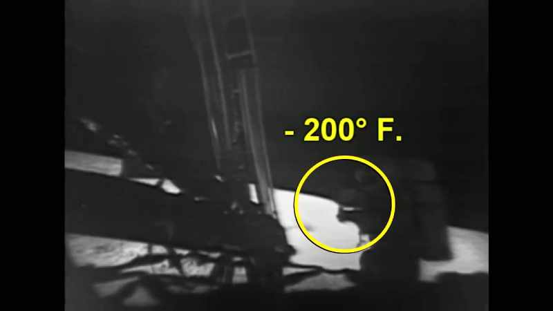 We know that Armstrong held the camera for more than 30 minutes