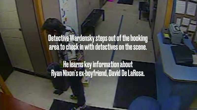 We learned that david was actually at his residence