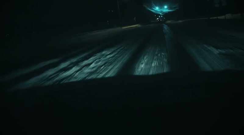We leave and drive around for an hour