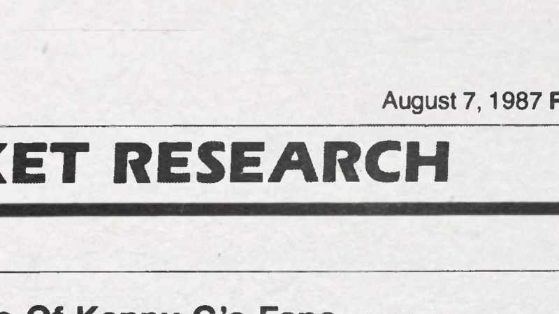 We were market researchers