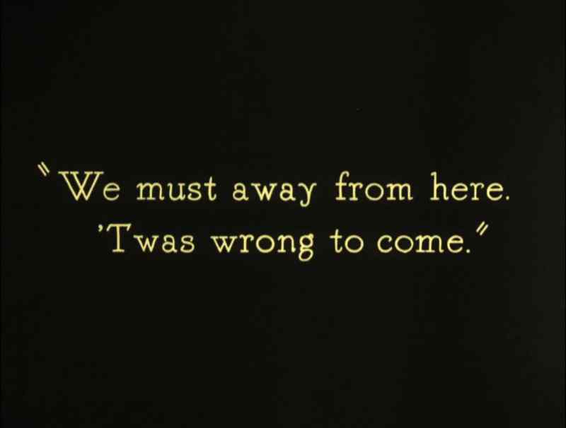 We must away from here. 'Twas wrong to come