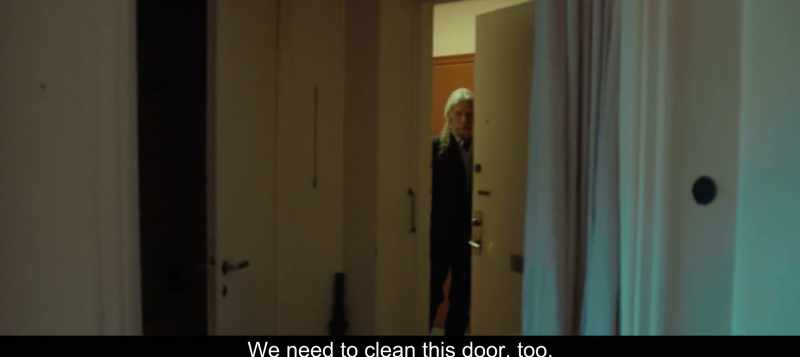 We need to clean this door, too