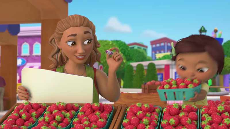 �� We need to find a fruit that is orange ♪