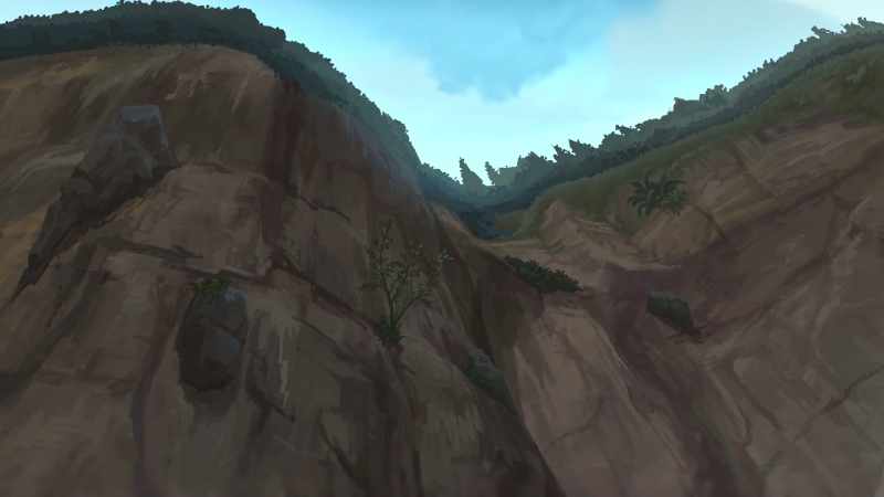 We need to go up that way. Tougher terrain is safer for us