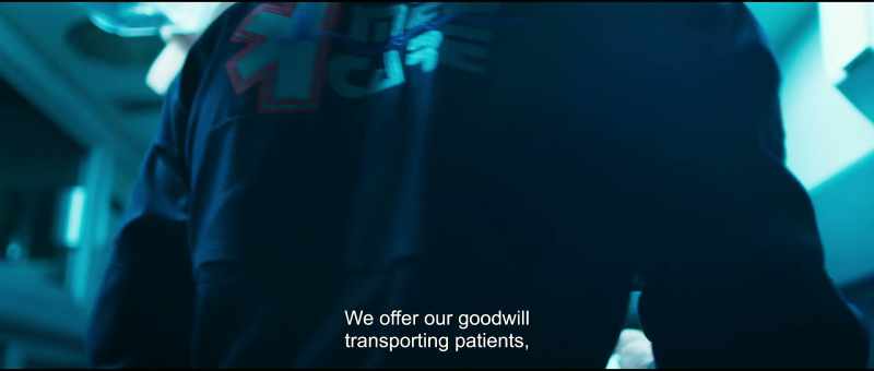 We offer our goodwill transporting patients