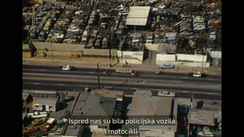 We had police vehicles and motorcycles in front