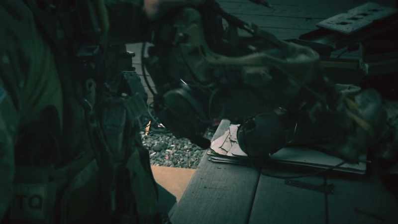We put the gear on, weapons checks, explosives