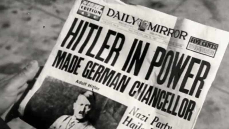We read that a funny little man called Hitler