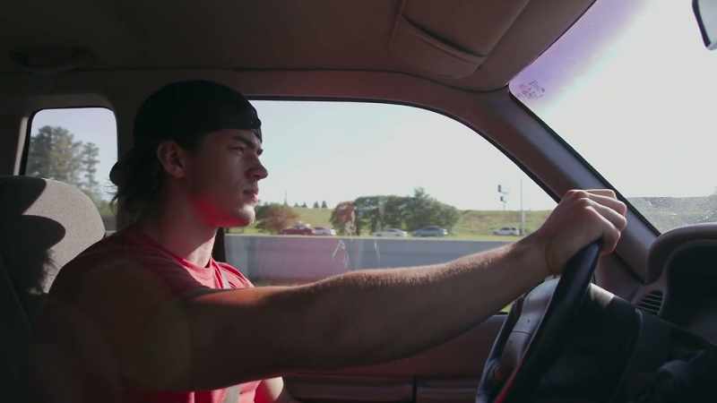 We were riding, and he was telling me some story
