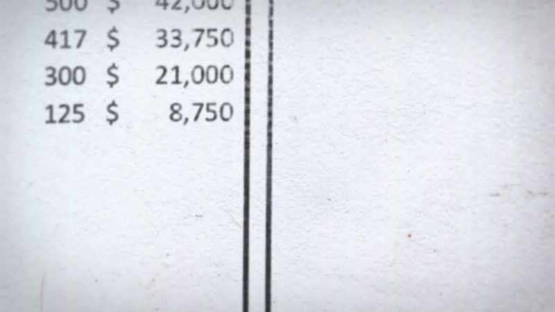 We sat down and basically put together a budget for him in a day