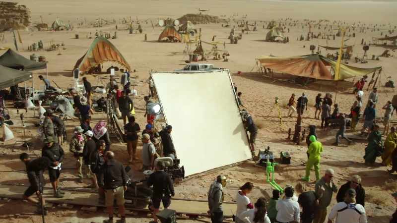 We scanned this whole area and ilm helped put together a virtual version