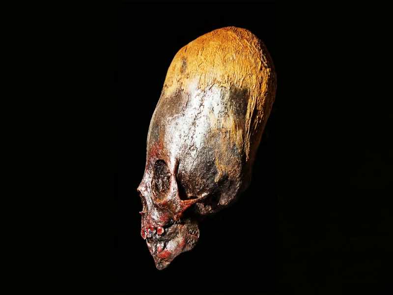 We see the remains of humans