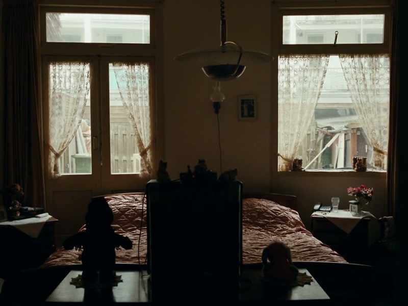 We slept on the bare floor, side-by-side on a threadbare blanket