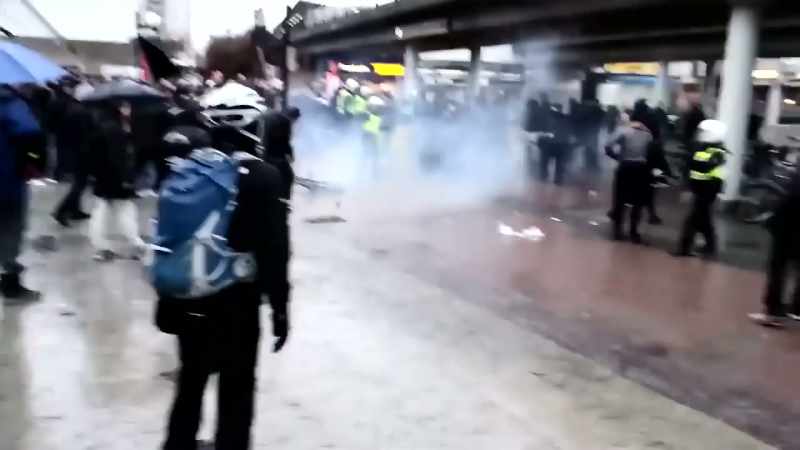 We started a counterattack. And that's when the police got involved
