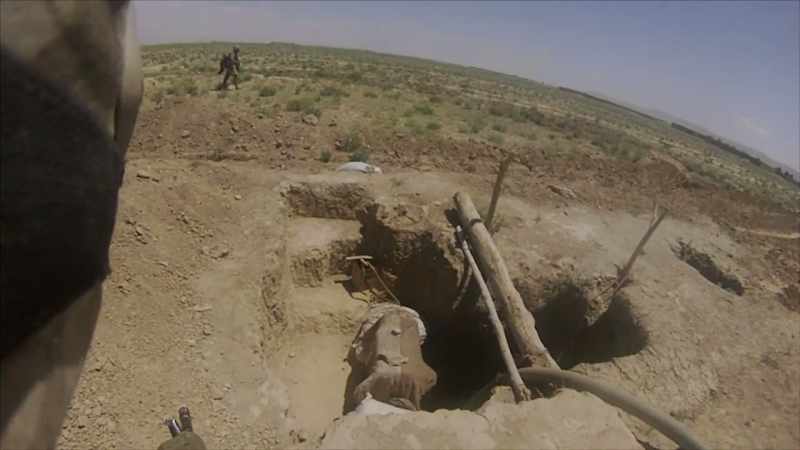 We started developing the idea that the enemies primarily using all these karez holes