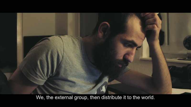 We, the external group, then distribute it to the world