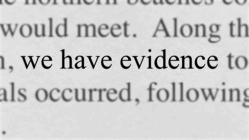 We thought it was definitive. It was conclusive. Rock-solid evidence