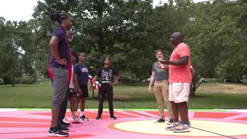 WE TRANSFORM NEGLECTED NEIGHBORHOOD BASKETBALL COURTS